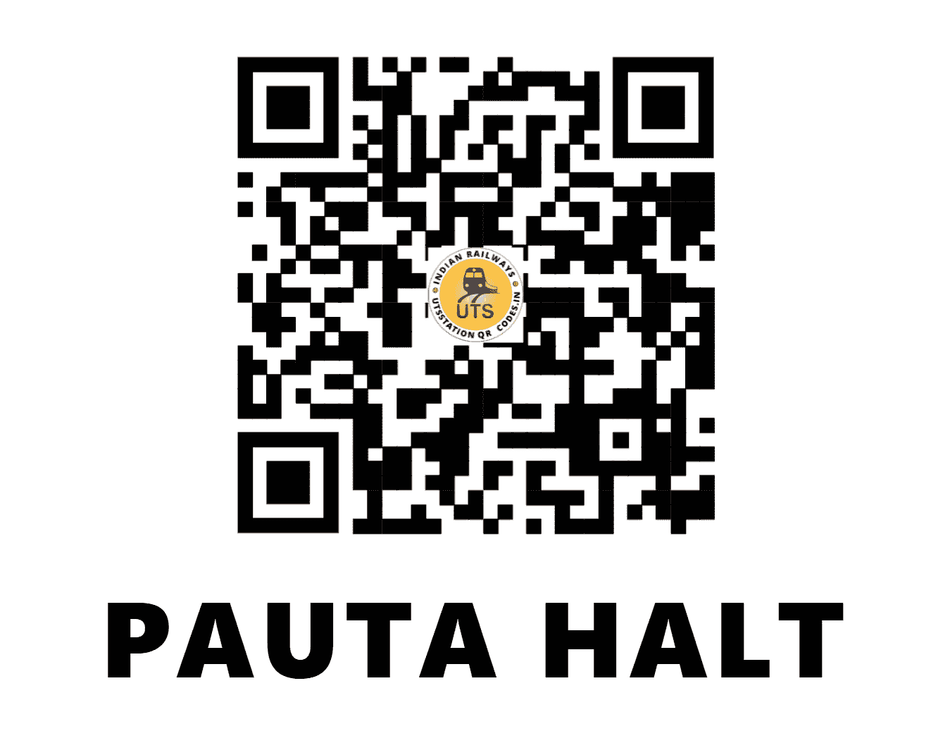 UTS QR Code for PAUTA HALT - PUF - NE (UTTAR PRADESH)